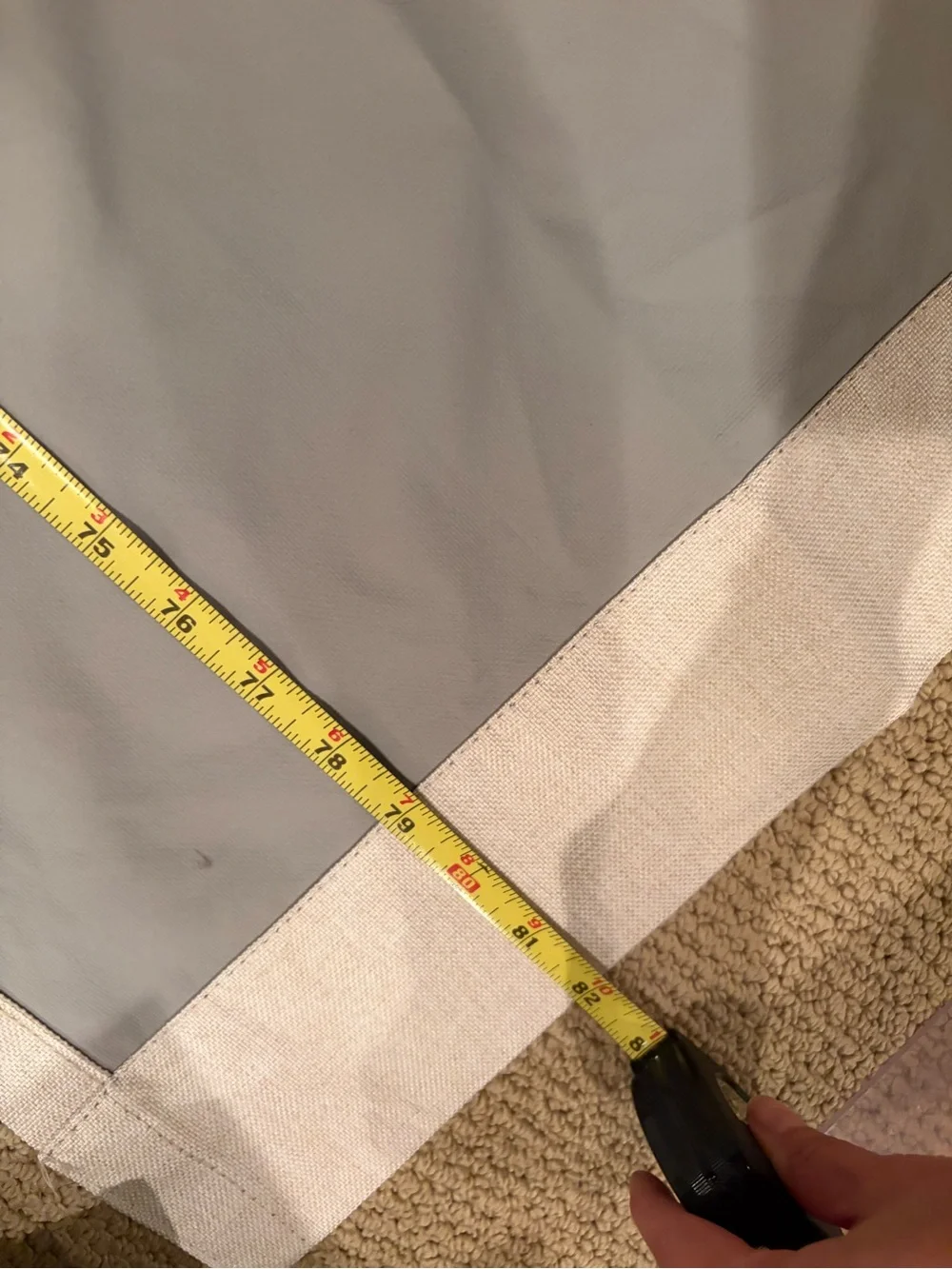 Beige flax “Blackout” curtains - Set of 2 49”x 84”